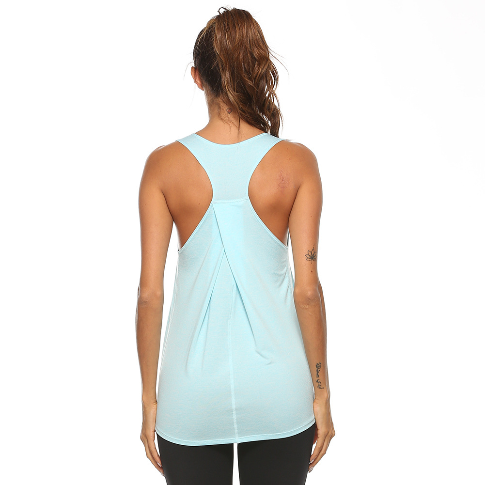 Yoga Vest Womenis Quick Drying Top Loose Loose