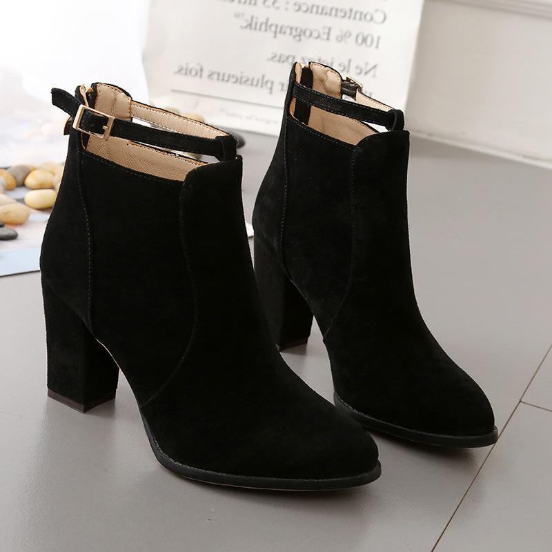 High-heeled Martin Boots For Women