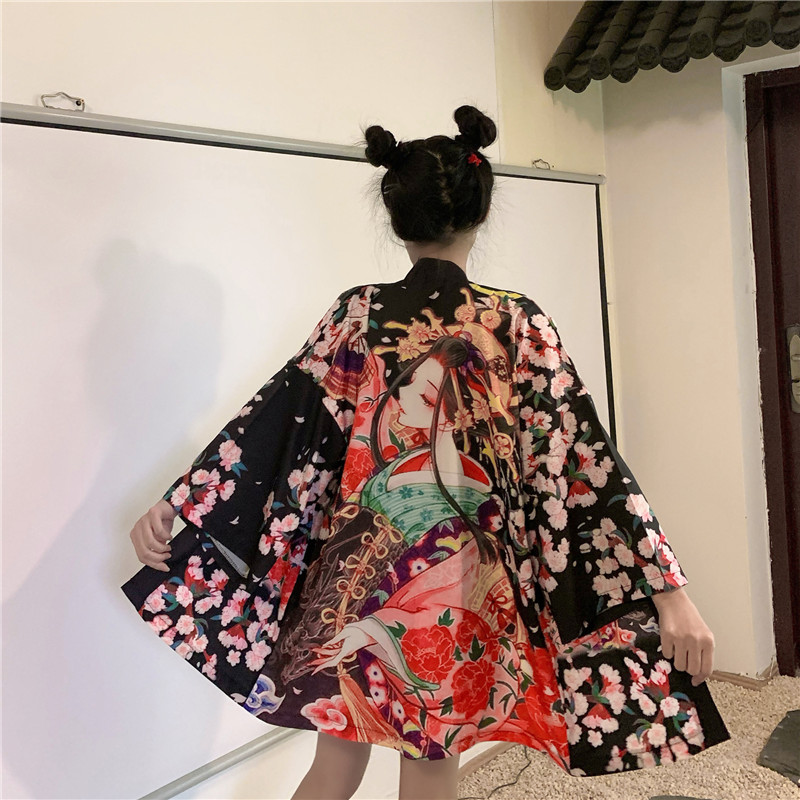 Chinese Style Literary Style Street Loose Travel Sun Protection Clothing Kimono Cardigan
