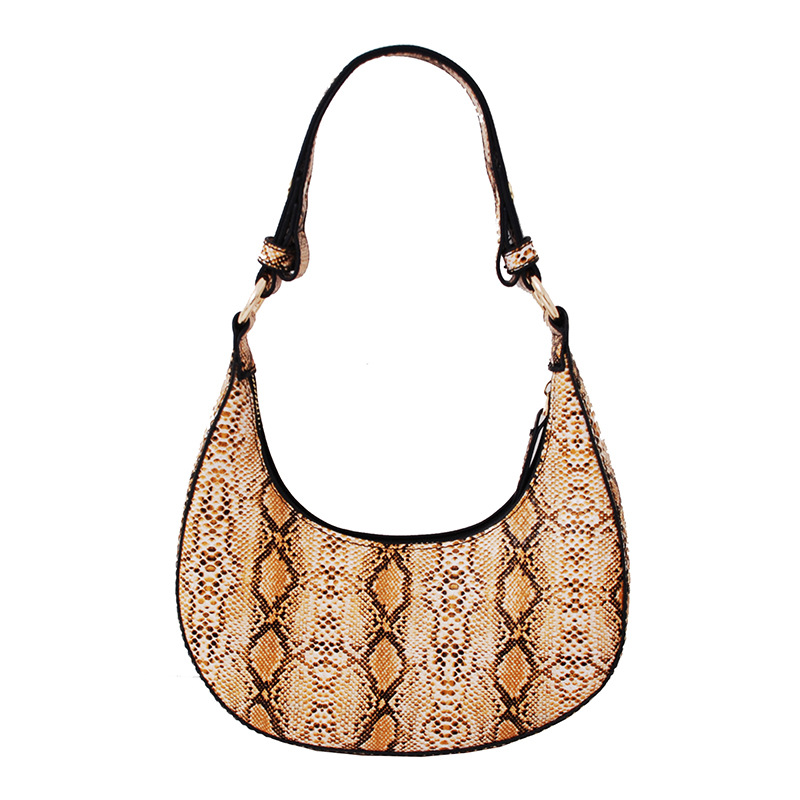 Title 4, Koreaanse Fashion Snake Print Underarm Bag. Een...