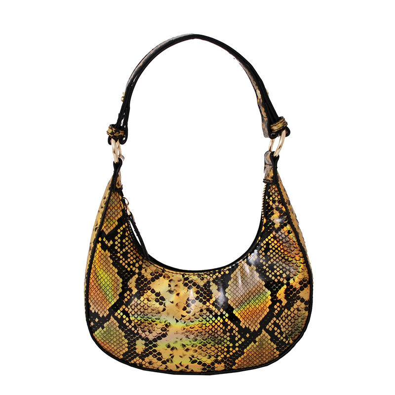 Title 8, Koreaanse Fashion Snake Print Underarm Bag. Een...