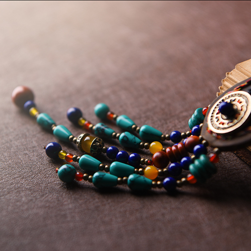 Sweater Chain Long Leather Rope Dress Decoration Necklace