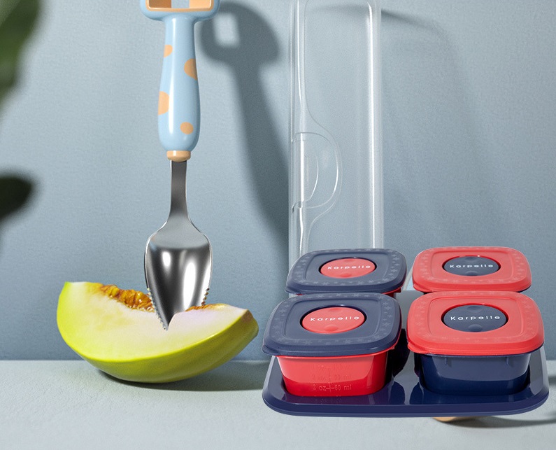 Storage Snack Box Portable Baby Tableware