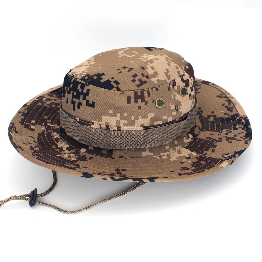 Leisure Jungle Round Hat Mountaineering Fishing Camouflage Penny Hat