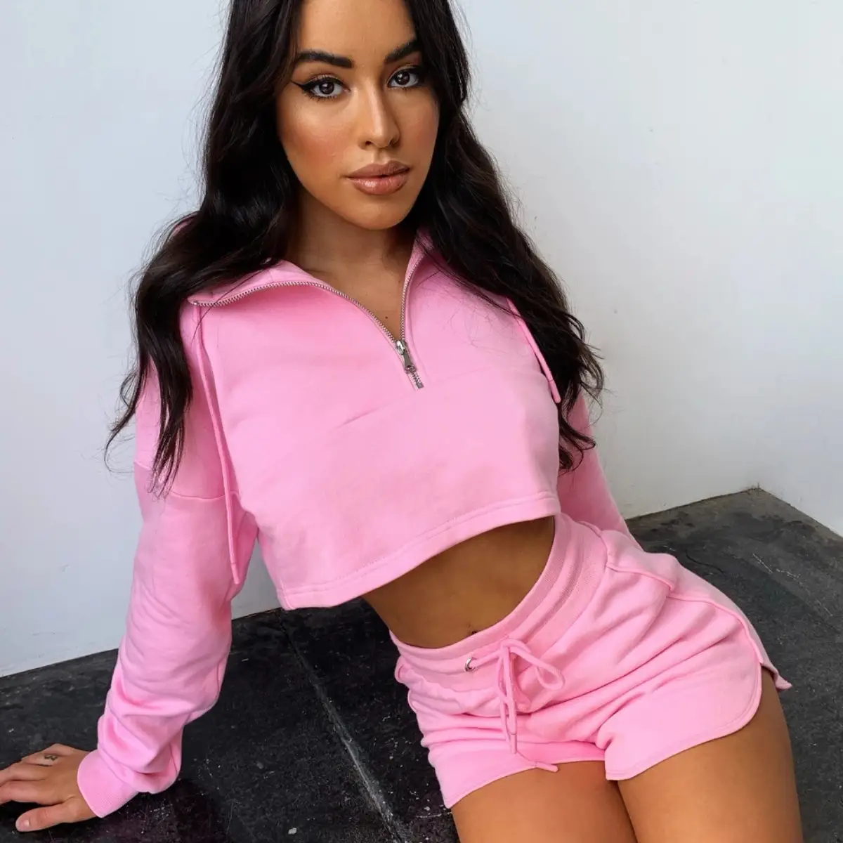 Cross-border Hot Sale AliExpress EBay New European And American Aummer Fashion BF Wind Casual Sports Shorts Suit