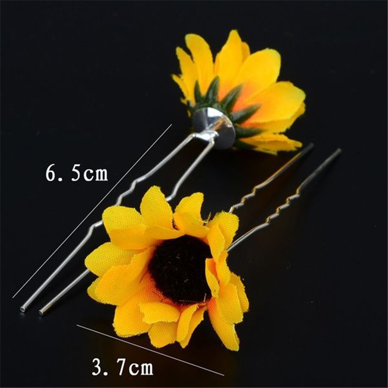 Title 5, Silk Cloth Small Zou Chrysanthemum Hairpin Arti...