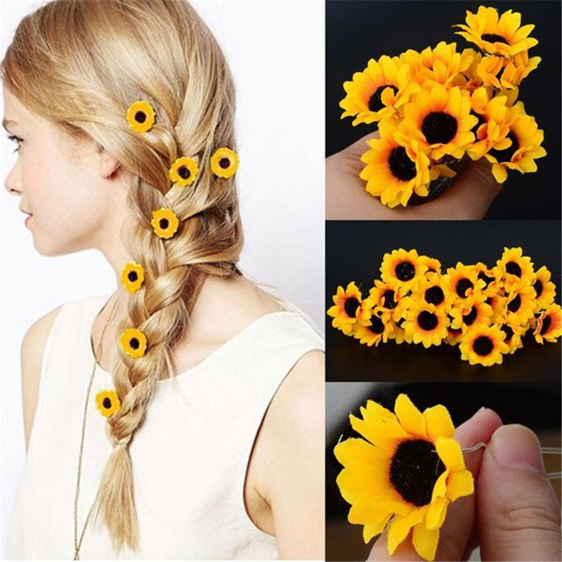 Title 4, Silk Cloth Small Zou Chrysanthemum Hairpin Arti...