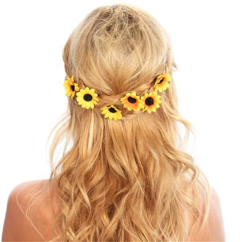 Silk Cloth Small Zou Chrysanthemum Hairpin Artificial Sunflower Pin