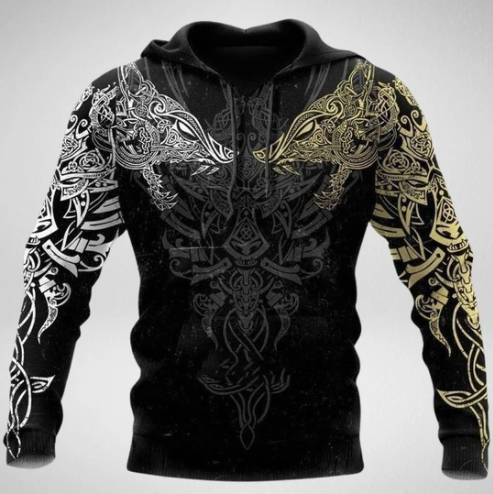 New 3D Digital Printing Hoodie Loose Sweater