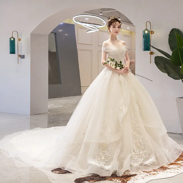 Temperament Trailing Starry Sky One Shoulder French Style Light Forest White - Shop at LoveMi