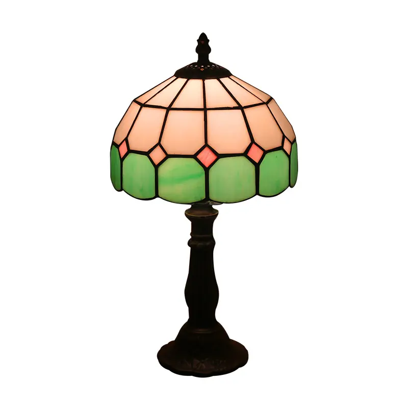 Lamp Bedroom Bedside Retro Bar Yellow Glass