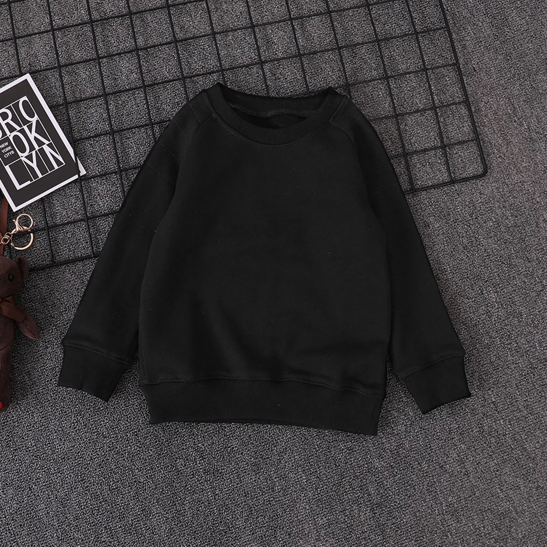 Sweater Boys Spring And Autumn Pure Cotton Children's Bottoming Shirt girls Fashion Tops Big Kids Pullovers
