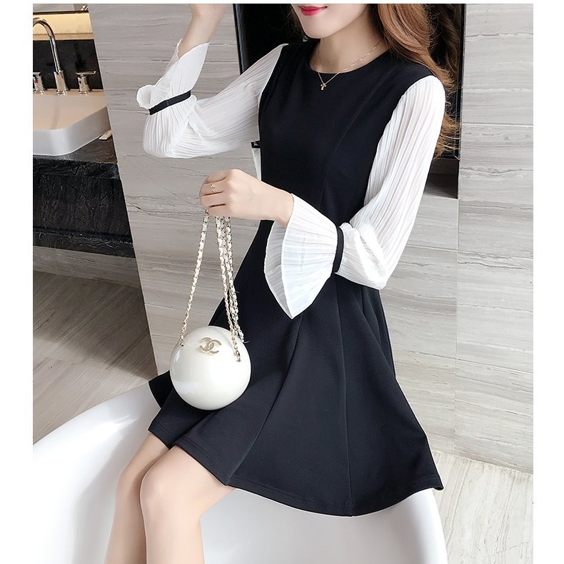 Korean Version Of The New Dress Slim Slimming Base Skirt
