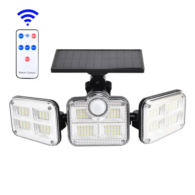 Split Solar Wall Light Outdoor Courtyard Human