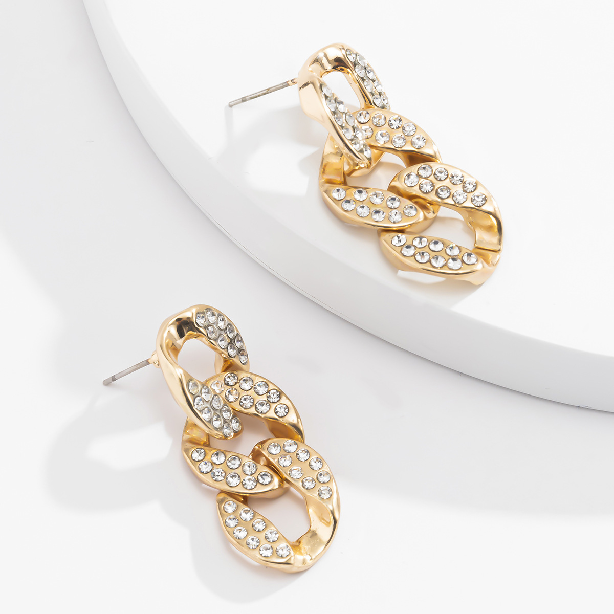 Versatile Hollow Full Diamond Earrings