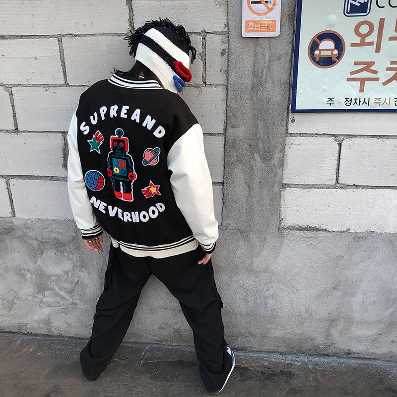 Men's Fashion Loose Stitching Baseball Uniform