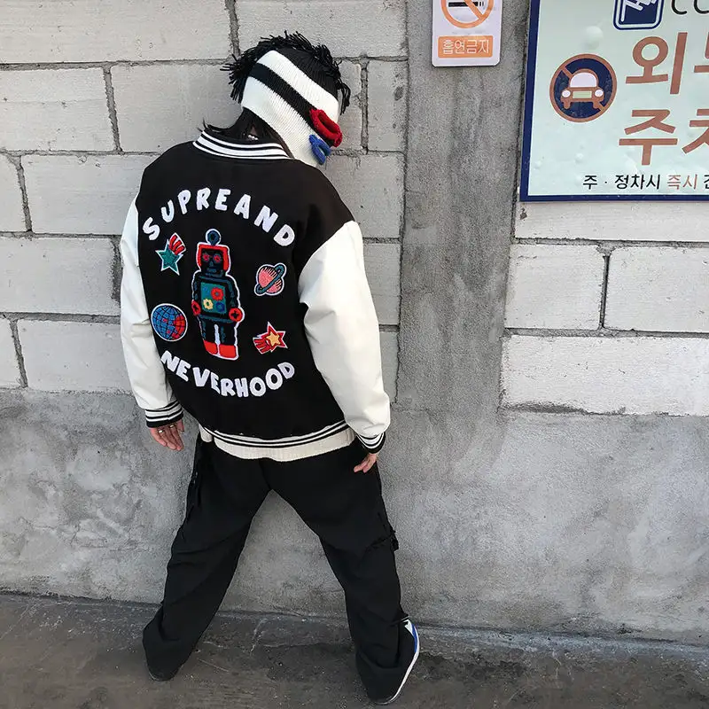 Men's Fashion Loose Stitching Baseball Uniform