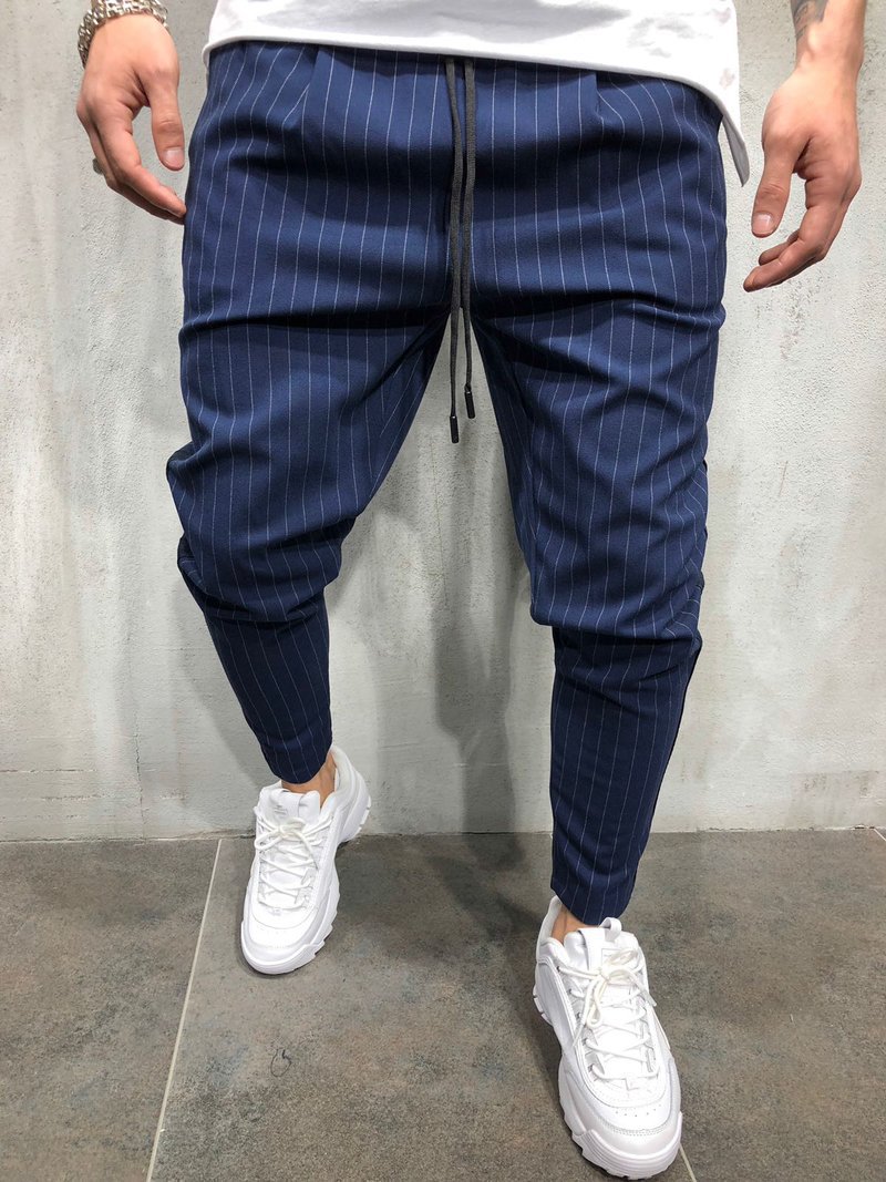 Piece Of Hip Hop Casual Fashion Small Feet Tethered Men's Suit Trousers