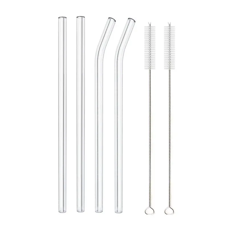 Glass Straws, Pearl Milk Tea Coarse Drinking Straws, Non-disposable Transparent Water Cups, Long Straws – image 7