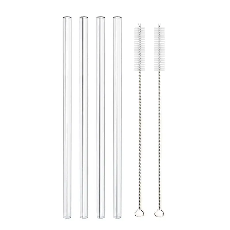 Glass Straws, Pearl Milk Tea Coarse Drinking Straws, Non-disposable Transparent Water Cups, Long Straws – image 8