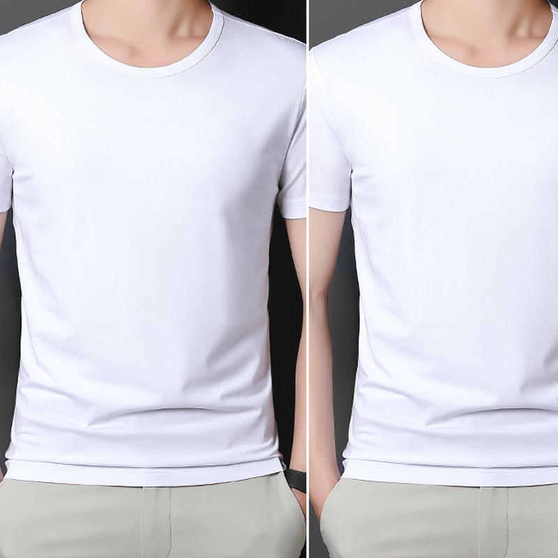 Men's Simple Ice Silk Modal Cotton Short Sleeve