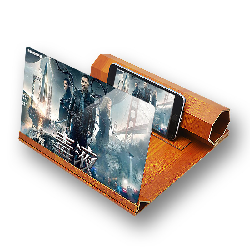 Mobile Phone Volume Magnifier Wood Grain 3D Mobile Phone Screen Magnifier HD — foto 6