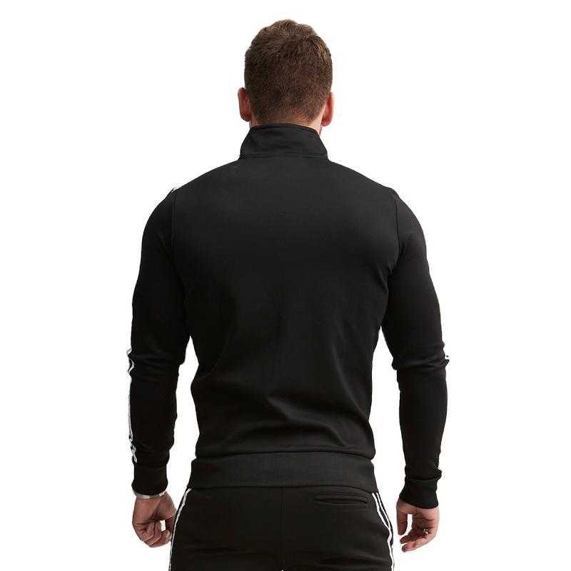 Striped Jacket Slim-fit Running Sports Sweatshirt Men's Sportswear