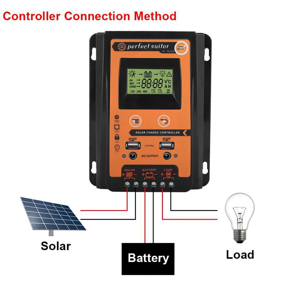 New Explosion PWM Solar Controller 12V24V30A 50A 70A Solar Battery Charge and Discharge Controller - Image 3