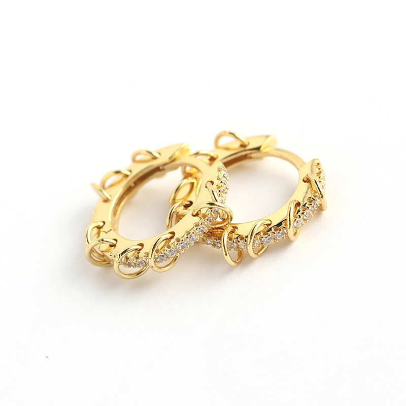 Design S925 Sterling Silver French Light Luxury Diamond Earrings