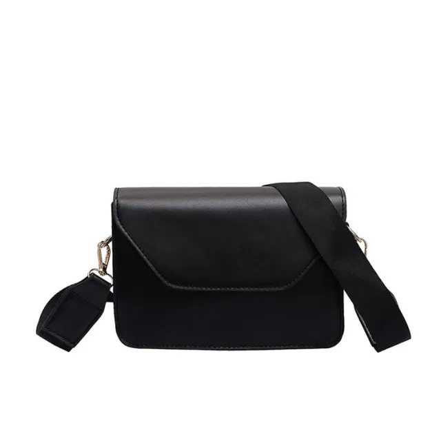 One Shoulder Womens Messenger Bag Korean Style Simple Braided Small Bag Black - Shop at LoveMi