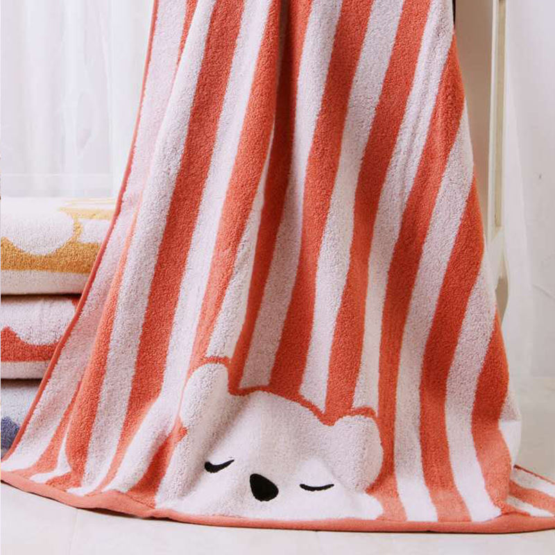 Cartoon Bath Towel Soft Absorbent Multicolor Baby Bath Towel — view 6