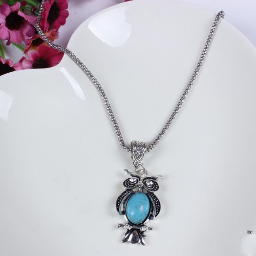 European And American Exaggerated Retro Owl Necklace