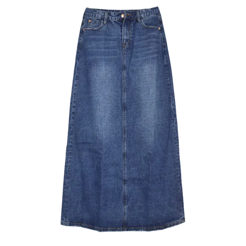 Wear Frayed Long Skirts Women's Denim
