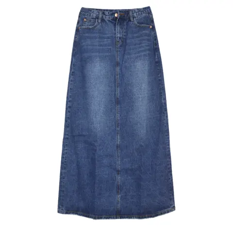 Wear Frayed Long Skirts Women's Denim