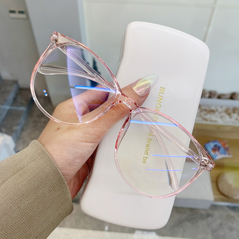 Round Face Anti Blue Light Plain Face Can Be Matched With Nearsighted Net Red Eye Frame - Image 4