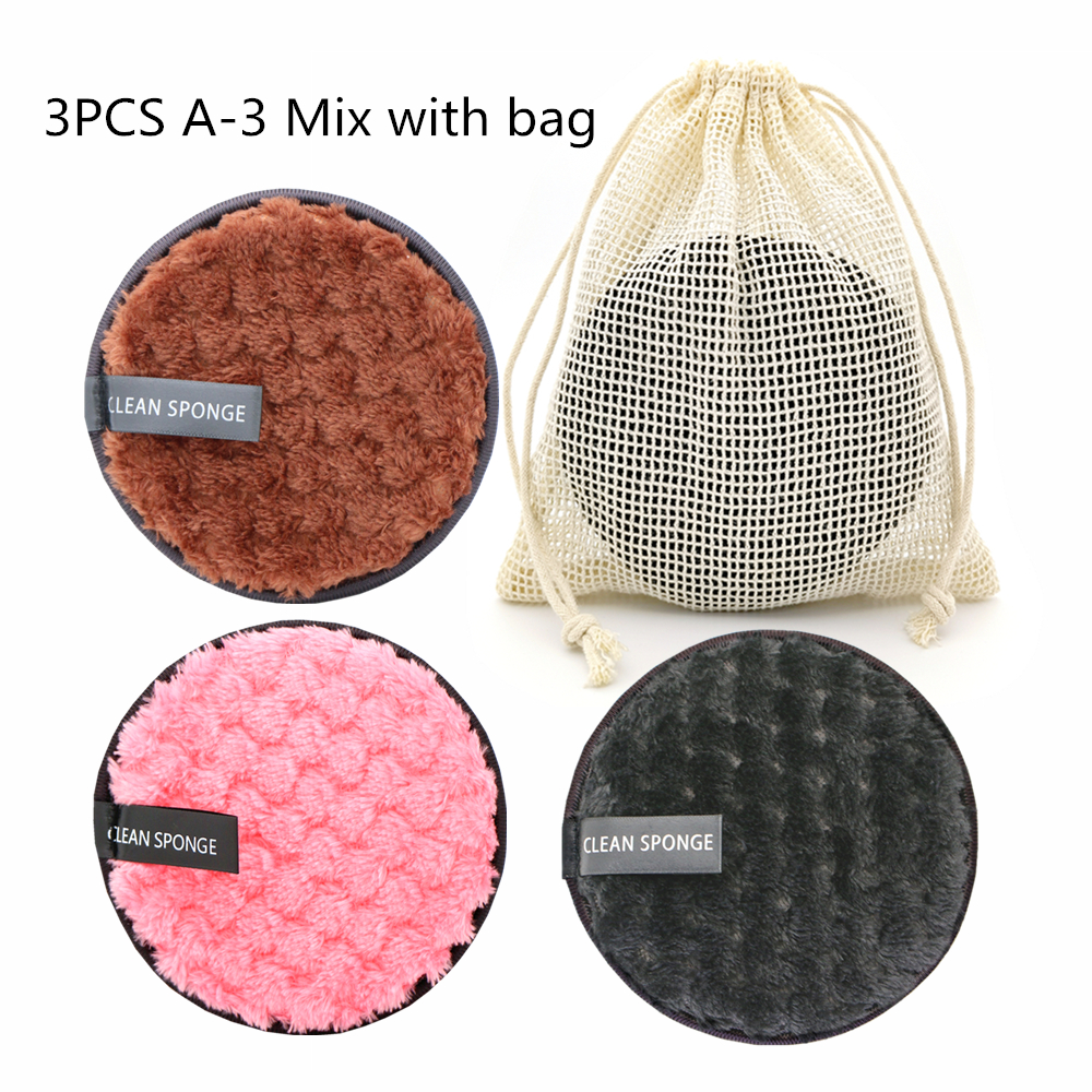 Pineapple Grid Cleansing Pad Round Water Cleansing Cotton Makeup Remover Puff