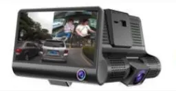 Car 360-Degree Panoramic Driving Recorder 4-Inch High-Definition Hidden Three-Lens