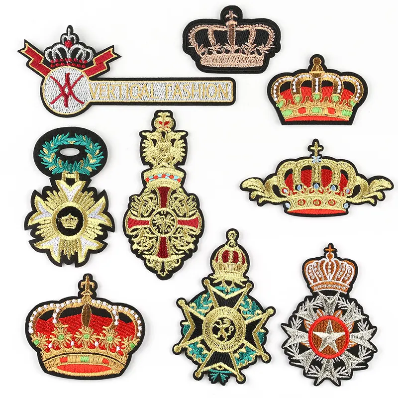 Crown Cloth Sticker Badge Styling Patch High-End Boutique Clothing