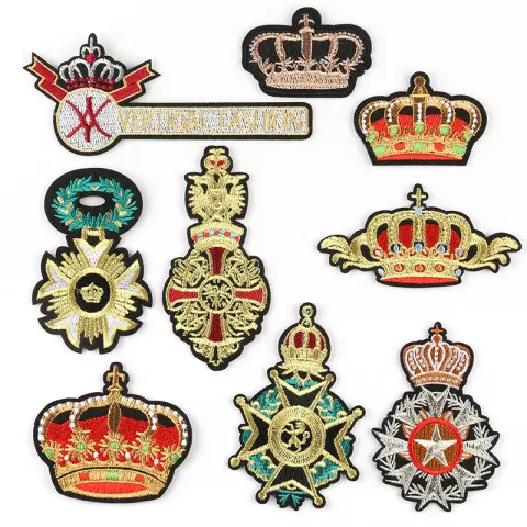 Crown Cloth Sticker Badge Styling Patch High-End Boutique Clothing