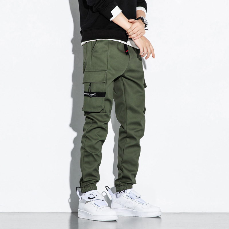 Title 5, Pantaloni in cotone cropped alla moda da uomo. ...