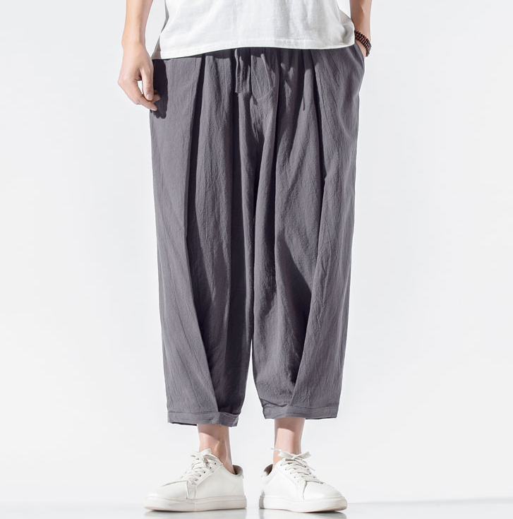 Chinese Style Solid Color Loose Bloomers with Fertilizer