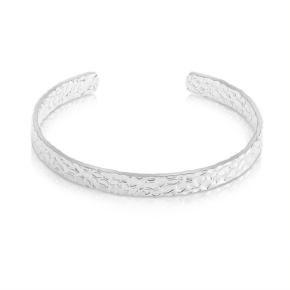 European And American Fashion Percussion Pattern Bracelets In Stock Multi-Color Optional Beating Pattern Open Bracelet