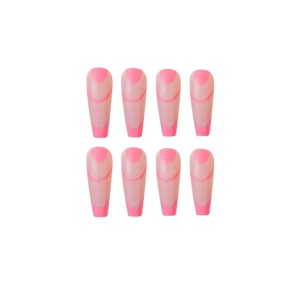 Long Ballet Frosted Pink French Style