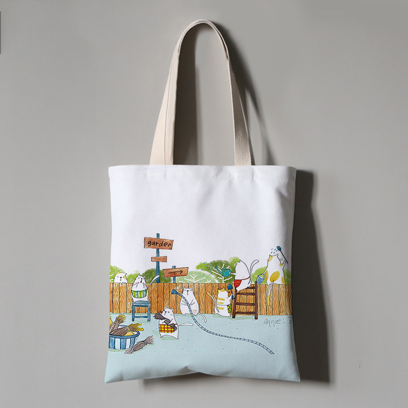 Canvas Bag, Cloth Bag, One Shoulder Portable Environmental Protection Bag 10Style M - Shop at LoveMi