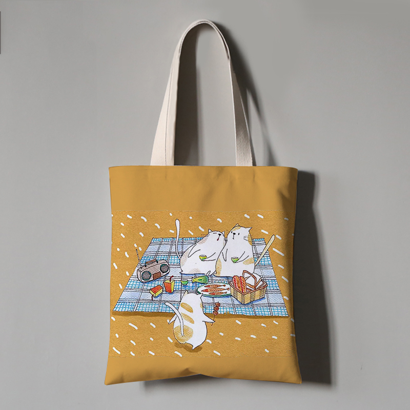 Canvas Bag, Cloth Bag, One Shoulder Portable Environmental Protection Bag 11Style M - Shop at LoveMi