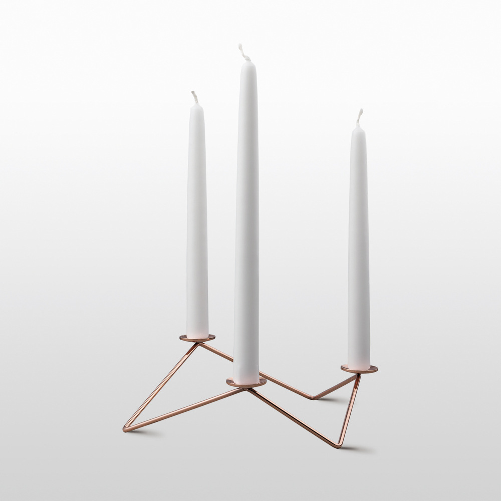 Iron Geometric Candle Holder