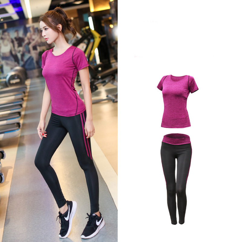 Yoga Clothing Two-piece Suit Moisture Absorbing, Breathable And Sweat-wicking Quick-drying Women's Suit