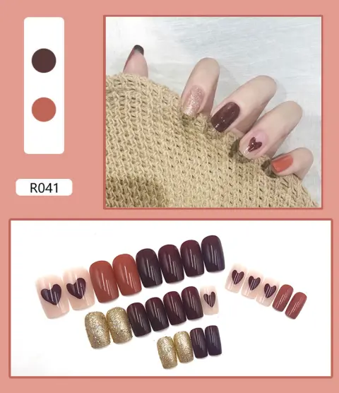 Finished Nail Pieces Art Patches Detachable Female Removable
