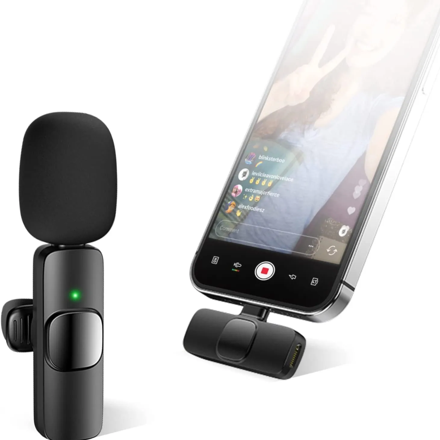 Wireless Lavalier Lapel Microphone For IPhone IPad Professional Wireless Clip Mic - Cordless Omnidirectional Condenser Recording Mic For Interview Video Podcast Vlog YouTube – image 3
