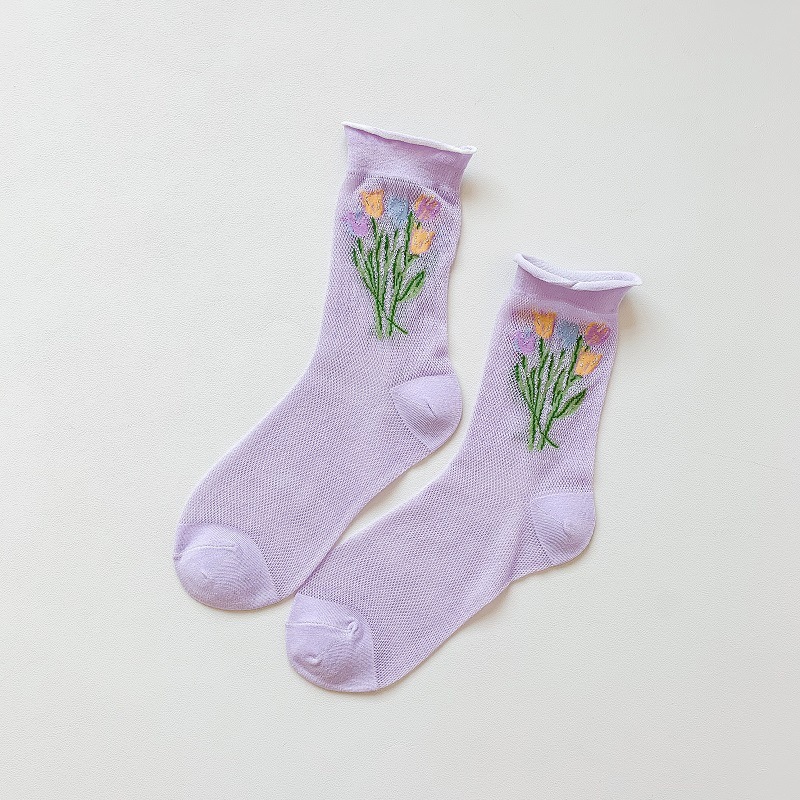 Women's Fashion Breathable Tulip Socks